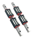 Dual Linear Rail Guide Kit With Four Sliders 200-1600mm Length HGH20CA And HGW20CC Compatible For CNC Machines, 3D Printers, And Motion Systems, Beefed Up Long Travel For Smooth Precision, stainless steel rail set