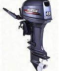 40 HP 2 Stroke Outboard Motor with Electric Start and Hydraulic Lift, corrosion-proof body for small to medium boats