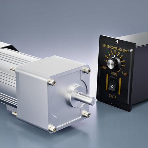 Beefy High Torque AC Motor With Gearbox 110V 300W Reversible Gear Reducer Motor Adjustable Speed 180 RPM With Speed Controller