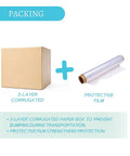 3-layer corrugated box and protective film for 40 Pack 5x4 Inch Disposable Aluminum Foil Pans With Cardboard Lids