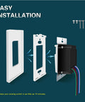 Installation diagram for 4 Pack Occupancy Sensor Light Switch With Neutral Wire Required, Motion Activated Wall Switch, wall plate, screws