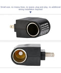 Plug Right Into Your Wall With This Beefy AC To DC Power Converter Transformer Steps Down 220V to 12V Cigarette Lighter socket side view.