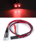 RC Light Strips Kit For One To Ten Scale Crawler Cars Lit Night Glow Roof Spotlight Multi Color LED System White Red Yellow Green