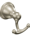 Brantford Traditional Double Robe Or Towel Hook In Brushed Nickel For Kitchen Or Bathroom Easy Install