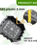 4 Piece Pathmaker Concrete Molds Set For DIY Paver Stones with Lily pattern, ABS plastic 2 mm thickness, 1.8 inch height