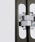 Invisible Cross Hinge 180 Degree Concealed Folding Door Hinge For Cabinets And Cupboards Adjustable Black Concealed Hinges Hardware
