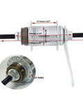 Heavy Duty Stainless Steel Bicycle Coaster Brake Rear Hub With 32 Spoke Holes For Fixed Gear Or MTB Builds, showing dimensions and 32 holes.