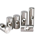 304 Stainless Steel Furniture Barrel Nut Dowel Set For M4 M5 M6 With 10 To 30mm Length Pack Of 2 Includes Cross Pin Nuts Rust Resistant Hardware