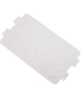 Microwave Mica Plate Replacement 5 Pack Universal Waveguide Cover Heat Shield for oven insulation Plate 6x2.5 inch, overhead view