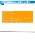 JARYANNIX boring bar for portable line boring machine, 63in/1600mm, 1.18in/30mm diameter, steel LT-30