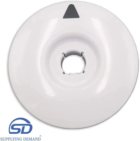 Washer Control Knob With Clip And Timer Dial Plate Replacement Kit for Clothes Washers Two Inch Knob Diameter Front View