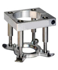 CNC Router Floating Pressure Plate Clamp Automatic Spindle Foot Fixture 65mm Iron engraving accessory, showing metallic design and stable structure.