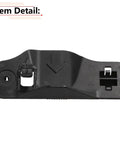 Durable plastic hood prop rod clip retainer for Nissan Altima 2002 to 2006, OEM 65722-8J000, black color, top view image