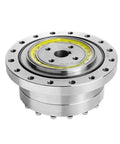 CS-25-II Harmonic Drive Strain Wave Gear Reducer for automation stepper motor, shown front view, lightweight and compact design