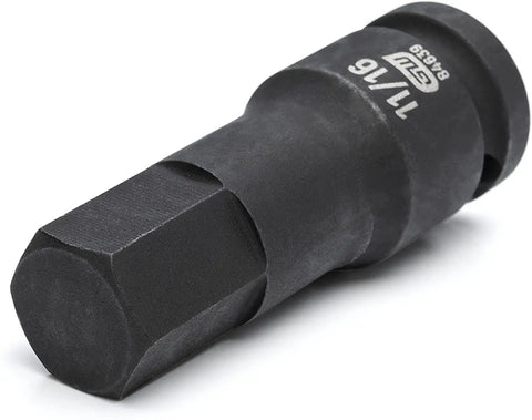 11/16 inch socket from the 65 Piece 1/2 Inch Drive Impact Socket Set Standard And Deep SAE And MM Off Corner Loading for less rounding