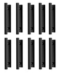 Self Stick Instant Cabinet Handles 10 Pack No Drill Drawer Pulls 5.82 Inches displayed in black, adhesive stick on for easy install.