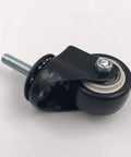Tough As Nails Heavy Duty 1.5 Inch Swivel Stem Polyurethane Caster In Black for toolboxes and shelves with M10 mount.