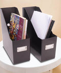 Jumbo Magazine File Back For College Dorm And Home Office Organization Snap Together Flat Pack Heavy Duty Fiberboard