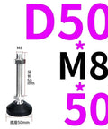 Kick That Wobble With Rock Solid Adjustable Leveling Feet showing heavy duty M8 adjustable leveling pad with 50mm base.