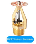 Fast Response Fire Sprinkler Head With 72 Degree Bulb Early Suppression Design And Quick Draw DN25 Plug ready down spray nozzle