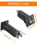 Heavy Duty Thermal Circuit Breaker Fuse For W28XQ1A3 Rapid Swap Overload Protection Switch showing size and dimensions, 3A rating.