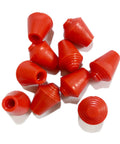 Fencing Practice Sword Tips For Foil And Epee, Rubber Replacement Tips With Blunt Ends, Wear-Resistant Rubber, Red Epee Tips Pack Of 10