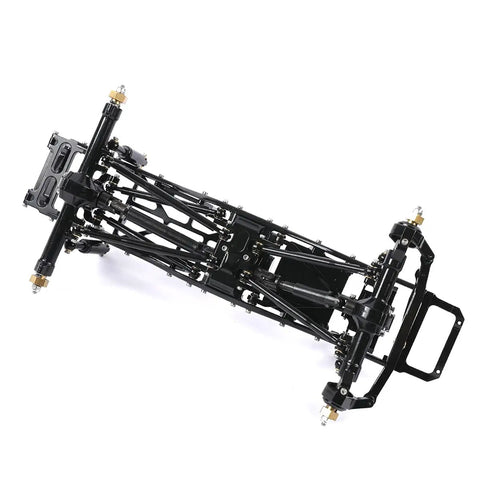 Axial Aluminum Alloy Suspension Rod Links Set For SCX24 C10 One Twenty Fourth Scale RC Crawler Upgrade Parts Black CNC Machined
