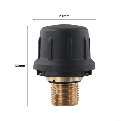 Brass Safety Valve Replacement for SC1 SC2 CTK10 SC2D Steam Vacuum Cleaner, brass and plastic, 66mm x 51mm