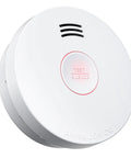 10 Year Battery Smoke Alarm With Photoelectric Sensor, UL217 10th Listed, Low Battery Alert, GS525A, Easy Install Fire Detector For Home Safety, 1 Pack white round smoke alarm with test/silence button