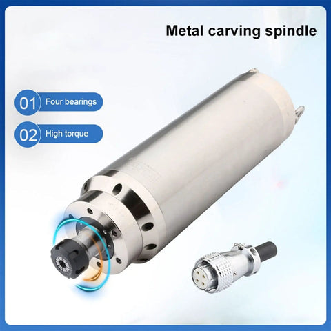 3.2 kW Water Cooled Spindle Motor With ER25 Chuck And 4 Hole Aerial Plug, 105 mm Diameter, 24000 RPM, 380 V, 6 A, For CNC Milling Engraving And Grinding
