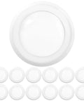 12 Pack 5 To 6 Inch LED Disk Lights For Ceiling Flush Mount Recessed Can Lighting 1050 Lumens 5000K Daylight Dimmable