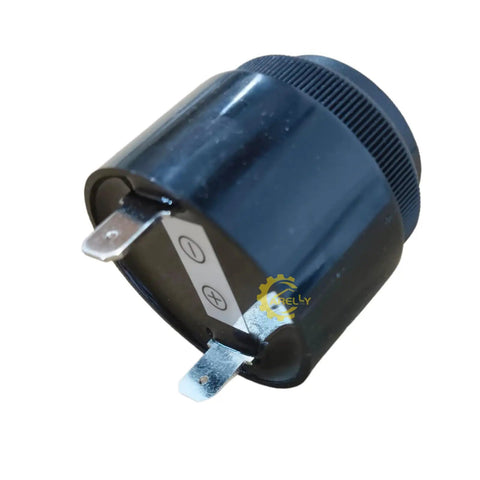 Slick Drop In Replacement Steady Tone Alarm High Power Beacon showing connectors and mounting for Genie vertical mast lifts.