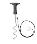 Game Changing Golf Training Aid For Home Use With Pro Grade Swing Trainer and ball on string, steel and rubber material.