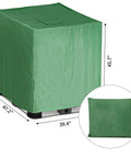 Green 275 Gallon IBC Tote Cover Slick Waterproof Hood Hella Durable Sunshade For Garden Rain Water Tank, 45.7x39.4 inches.
