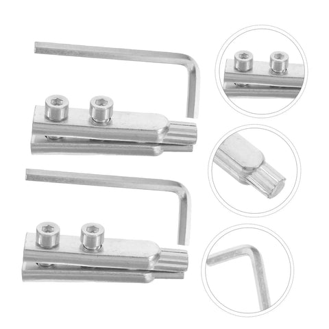 Heavy Duty Broken Valve Screw Extractor Tool Kit With 2 Pieces For Removing Stripped Pipes And Damaged Threads From Faucets Water Lines And Plumbing Projects Without Wrecking The Whole Pipe, silver metal