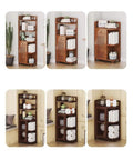 Corner Triangle Bookshelf For Living Room Wall Cabinets Space Saving Storage Shelves Bookcase For Home Office Durable Thick Panel