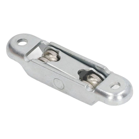 Built Tough 4 Pack Double Wheel Roller Pulleys Slide Like Butter For Sticky Doors Smooth Window Tracks Zero Jam Closet Setup Durable Alloy Steel Quick Fix Everyday Household Gear - close-up of double wheel roller pulley