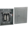 Open view of Homeline Beefy 125 Amp Load Center With 12 Spaces And 24 Circuits Indoor Main Lugs Cover Included Plug On Neutral Ready