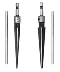 Bridge Pin Hole Tapered Reamer Set With Two T Handle Chamfer Reamers for Pro Grade Holes 3 to 13mm and 5 to 16mm, 6 fluted tools