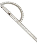 Rock Solid Heavy Duty Stainless Steel Angle Finder Protractor 0-180 Degree with etched scale and swing arm design.
