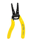 Reflex Super NM Cable Stripper For 12/2 And 14/2 Solid NM Wire with dual stripper heads and plier nose, yellow textured grip handles.
