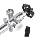 10 Inch Frost Proof Sillcock With Anti Siphon Design Lead Free Chrome Plated Brass Body One Half Inch Pex Crimp To Three Quarter Inch Hose Bibb Easy On Off With Large Multi Turn Handwheel ANSI NSF Certified shown in close-up