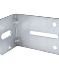 Four Pack Heavy Duty Garage Door Track Jamb Brackets Made From 12 Gauge Galvanized Steel For Ultimate Reinforcement visible.