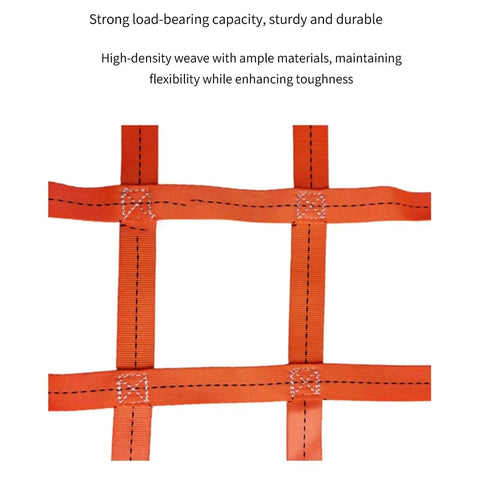 Heavy Duty Lifting Net Straps and Nylon Sling Hoisting Net for Industrial Cargo Safe Moving and Load Securing, 1x1m mesh view