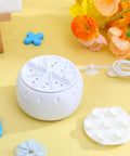 This Slick Mini Turbine Washing Machine Is Your New Usb Powered Portable Laundry Companion Built For Rv Trips And Delicate Loads Made From Rugged Plastic To Handle Everyday Grime And Get Things Done Fast Without Breaking A Sweat, displayed with sink setup.