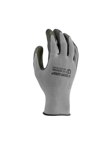 Nitrile Coated Tough Working Gloves Black Large Size 10 Pairs For Heavy Duty Jobs With Grippy Nitrile Coating And All Purpose Hand Protection