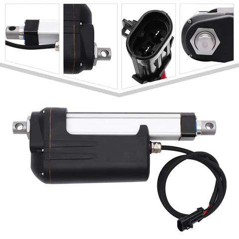 Rapid 150W Tachometer Actuator for John Deere Tractors, Plug and Play Quick Tach Unit, close-up connectors and mount details