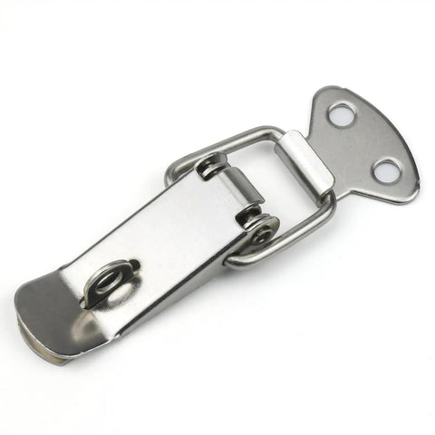 4 Pack Beefy, Heavy Duty Spring Loaded Toggle Latch Catch Set In 304 Stainless Steel, Rust Resistant Lock Clasp for Cabinets