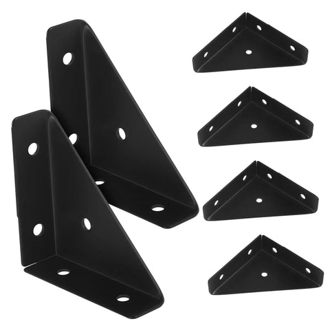 Built Tough 40 Pack Heavy Duty Corner Brackets Cold Rolled Steel Right Angle Triangle Shelf Supports for furniture reinforcement