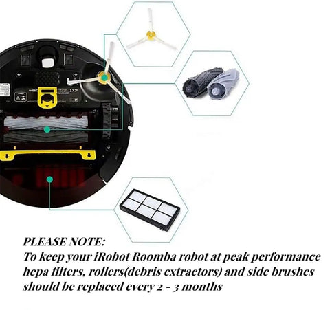 Roomba Replacement Parts Kit For 800 And 900 Series 17 Piece All In One Bundle With Rollers Filters Side Brushes Screws Tools